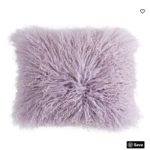 Pottery Barn Teen mongolian fur pillow case